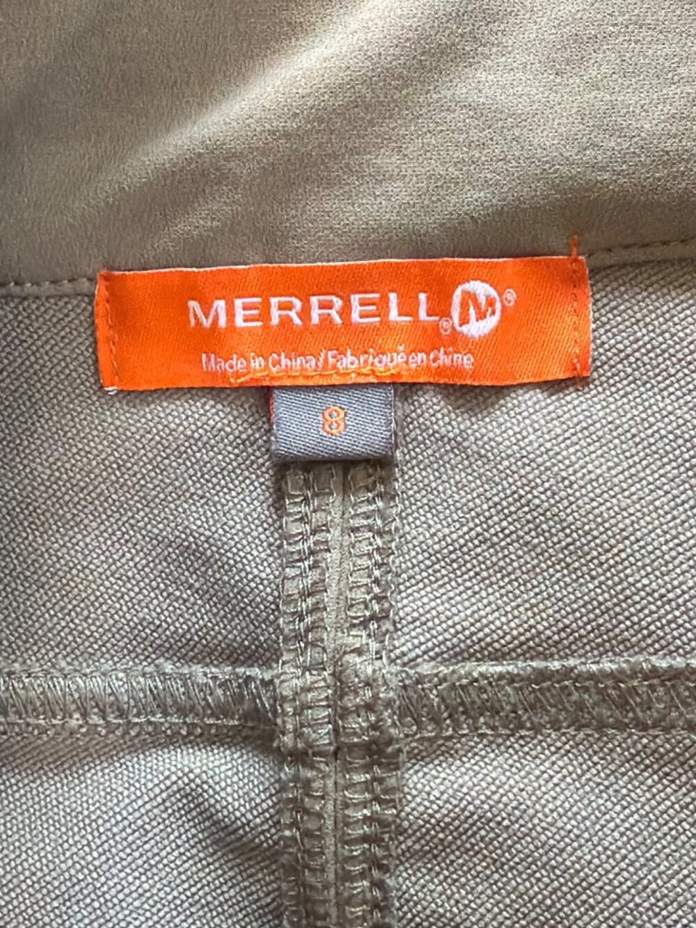 Merrell Skirt 8 Beige A Line Zipper Pockets Nylon poly stretch Quick dry Medium - Picture 7 of 10